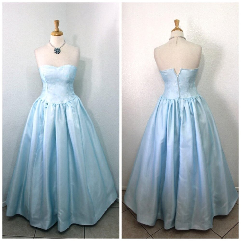 Sweetheart Strapless dress Wedding Evening Gown XS